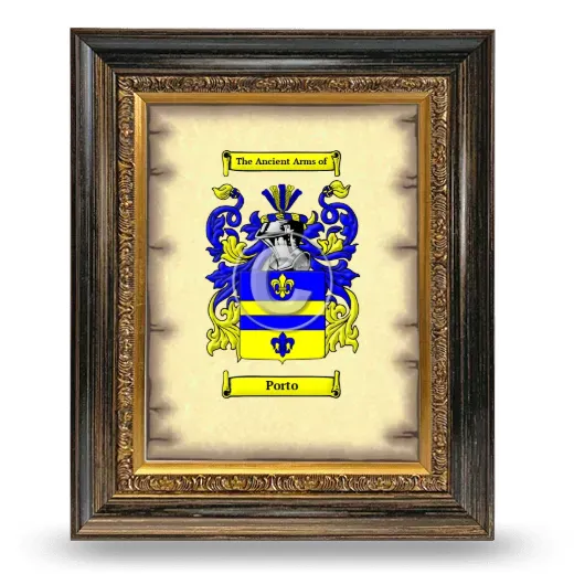 Porto Coat of Arms Framed - Heirloom