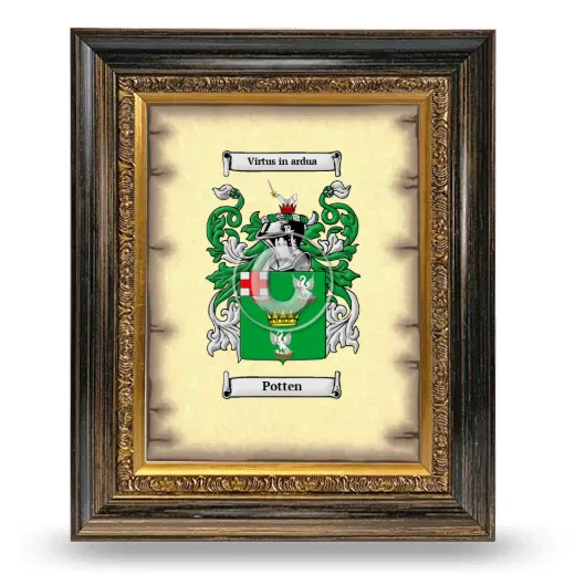 Potten Coat of Arms Framed - Heirloom