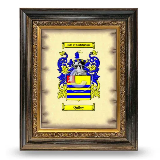 Quiley Coat of Arms Framed - Heirloom