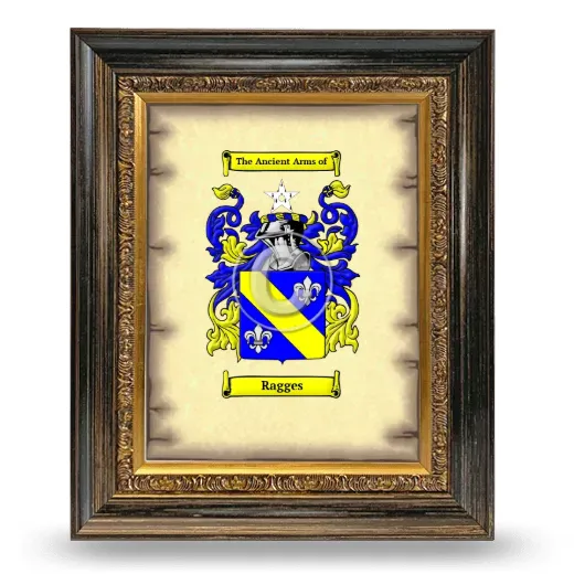Ragges Coat of Arms Framed - Heirloom