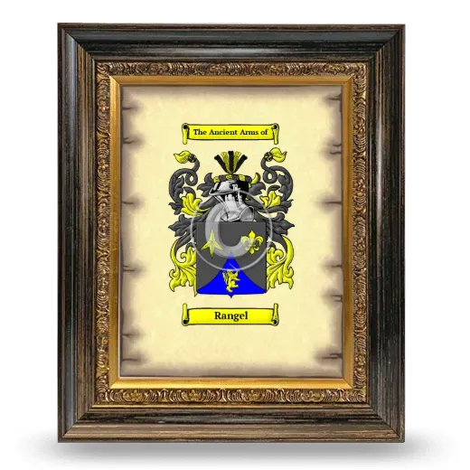 Rangel Coat of Arms Framed - Heirloom