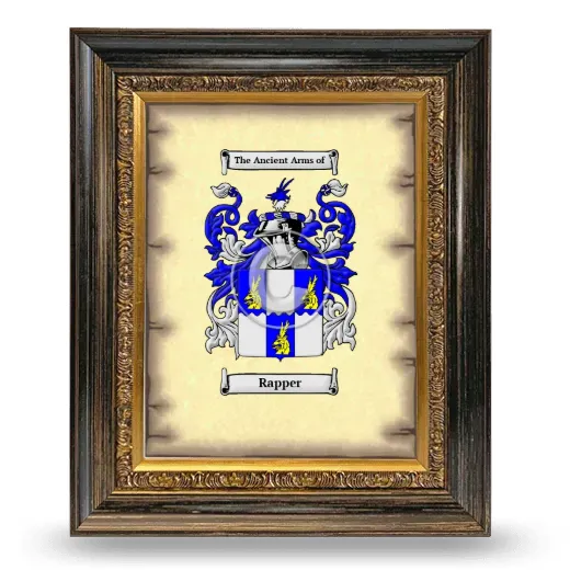 Rapper Coat of Arms Framed - Heirloom