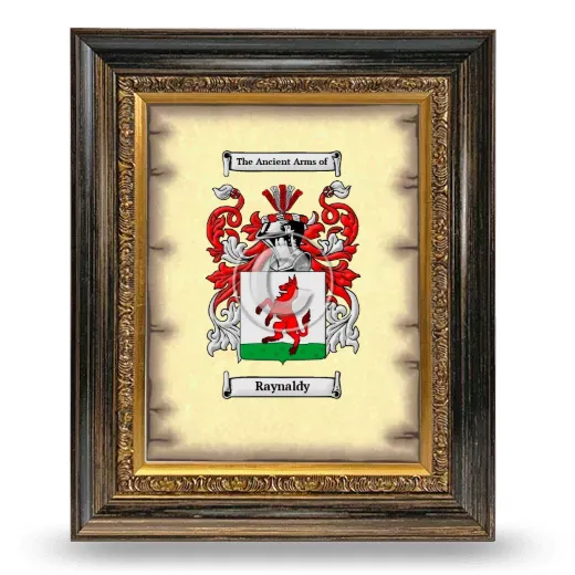 Raynaldy Coat of Arms Framed - Heirloom