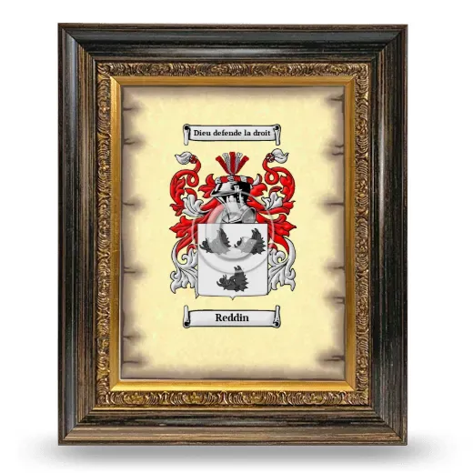 Reddin Coat of Arms Framed - Heirloom