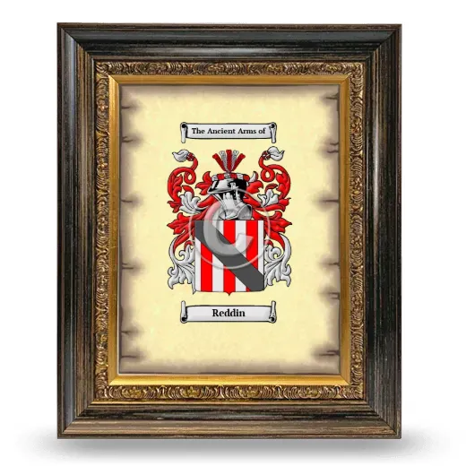 Reddin Coat of Arms Framed - Heirloom
