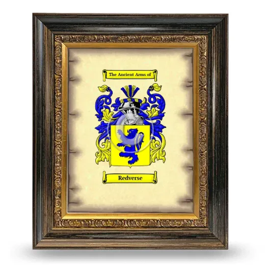 Redverse Coat of Arms Framed - Heirloom