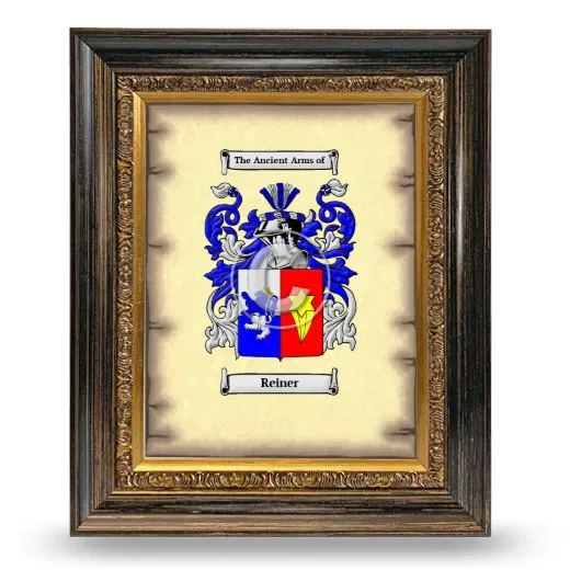Reiner Coat of Arms Framed - Heirloom
