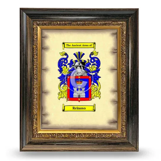 Reinoso Coat of Arms Framed - Heirloom