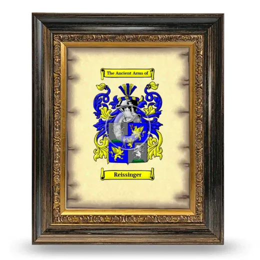 Reissinger Coat of Arms Framed - Heirloom