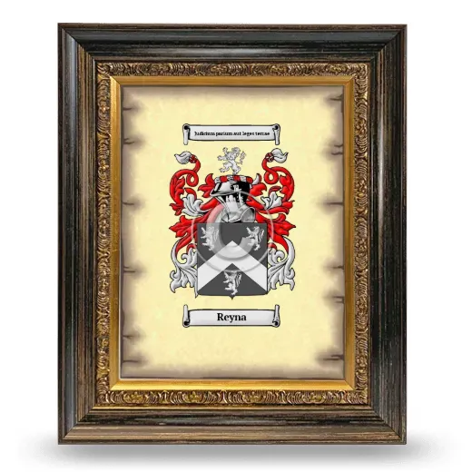 Reyna Coat of Arms Framed - Heirloom