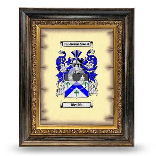 Ricalde Coat of Arms Framed - Heirloom