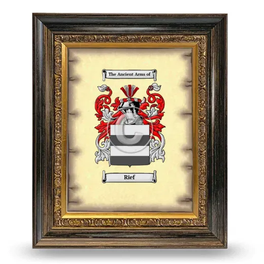 Rief Coat of Arms Framed - Heirloom