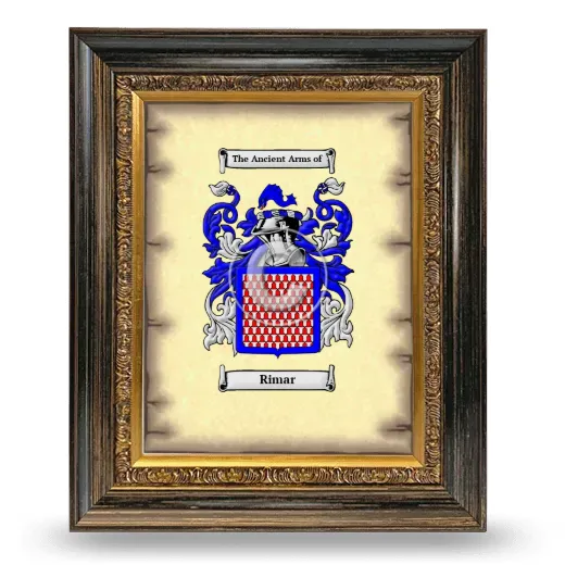 Rimar Coat of Arms Framed - Heirloom