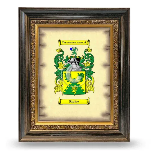Ripley Coat of Arms Framed - Heirloom