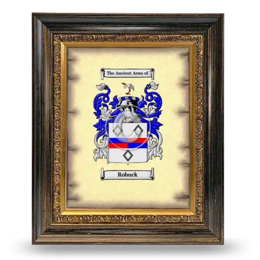 Robuck Coat of Arms Framed - Heirloom