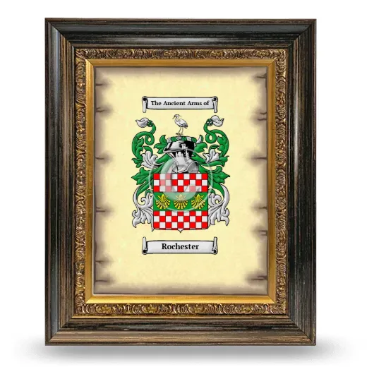 Rochester Coat of Arms Framed - Heirloom