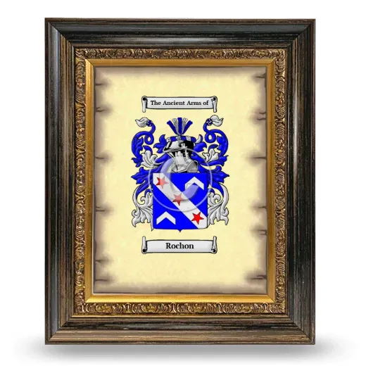 Rochon Coat of Arms Framed - Heirloom