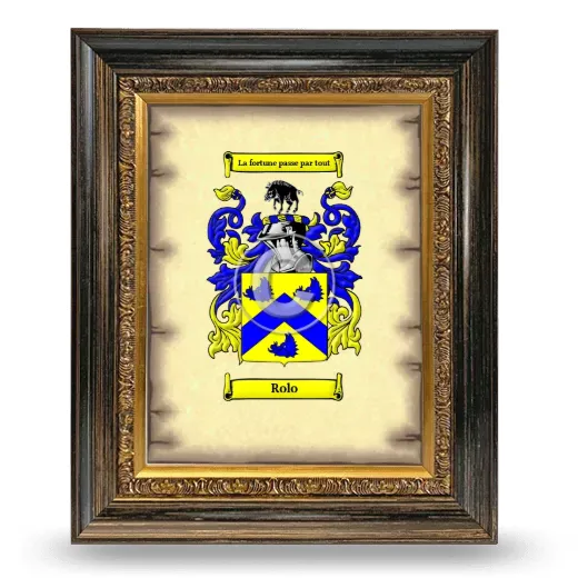 Rolo Coat of Arms Framed - Heirloom