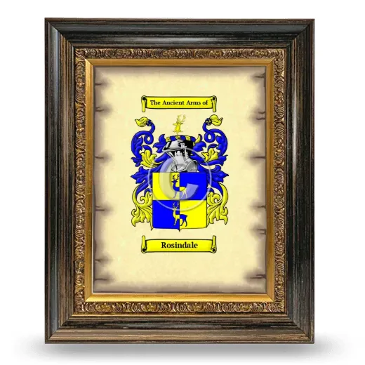 Rosindale Coat of Arms Framed - Heirloom