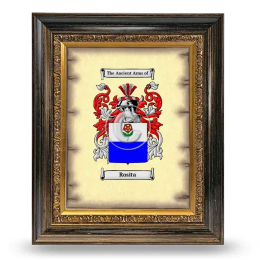 Rosita Coat of Arms Framed - Heirloom