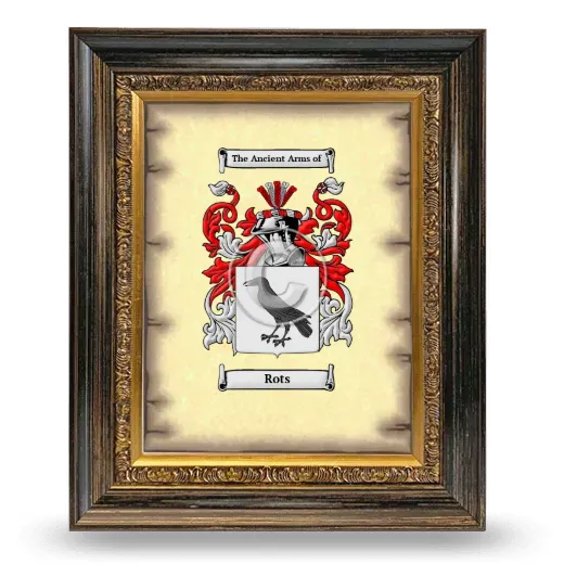 Rots Coat of Arms Framed - Heirloom