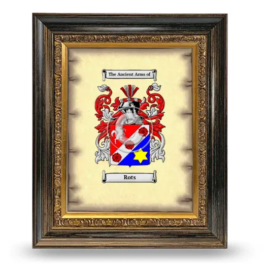 Rots Coat of Arms Framed - Heirloom