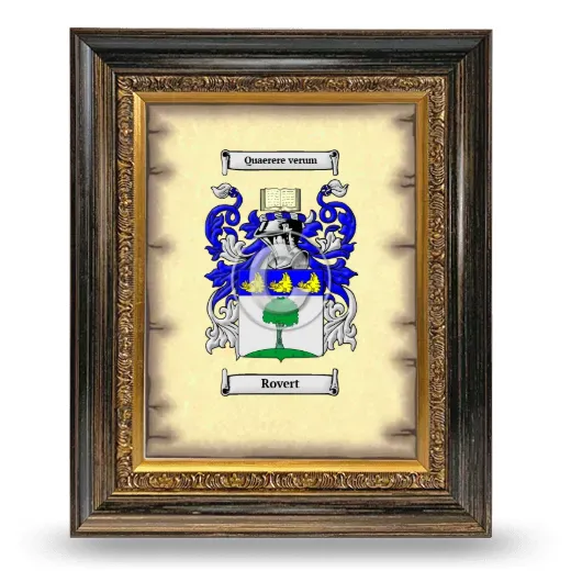 Rovert Coat of Arms Framed - Heirloom