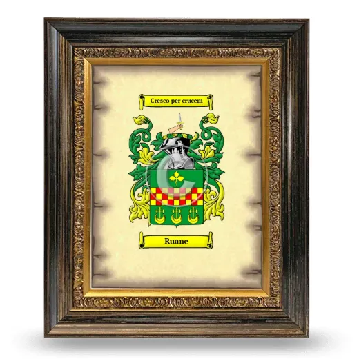 Ruane Coat of Arms Framed - Heirloom