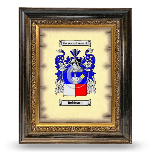 Rubinato Coat of Arms Framed - Heirloom