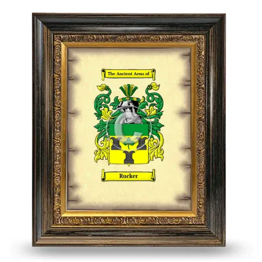 Rucker Coat of Arms Framed - Heirloom