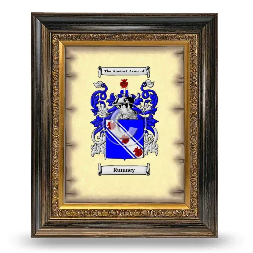 Rumney Coat of Arms Framed - Heirloom