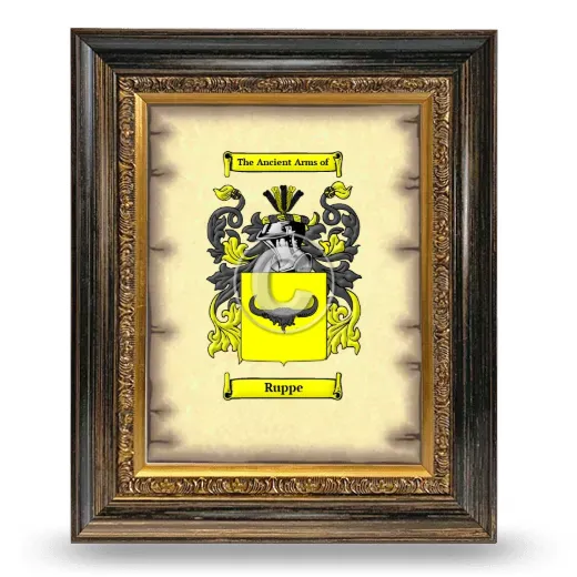 Ruppe Coat of Arms Framed - Heirloom
