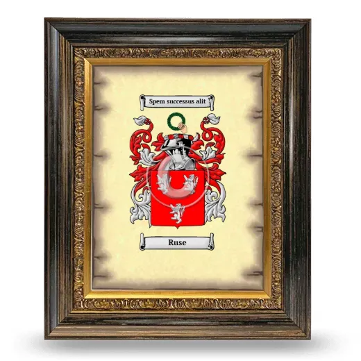 Ruse Coat of Arms Framed - Heirloom