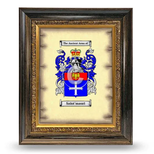Saint'mauri Coat of Arms Framed - Heirloom