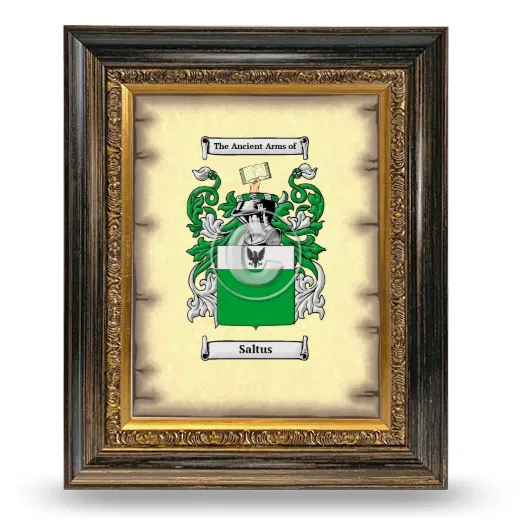 Saltus Coat of Arms Framed - Heirloom