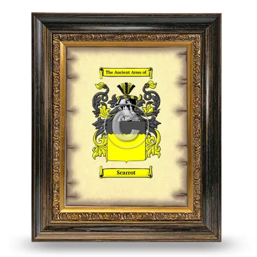 Scarrot Coat of Arms Framed - Heirloom