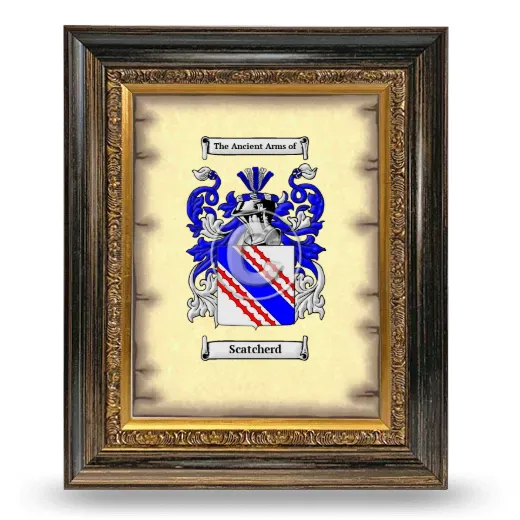 Scatcherd Coat of Arms Framed - Heirloom
