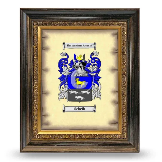 Scheib Coat of Arms Framed - Heirloom