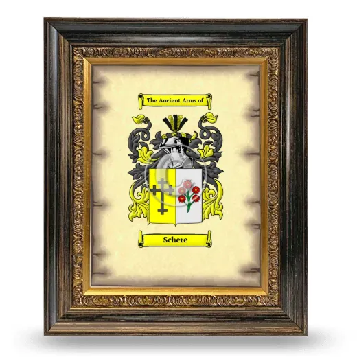 Schere Coat of Arms Framed - Heirloom