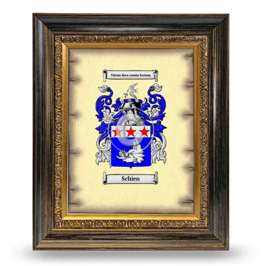 Schien Coat of Arms Framed - Heirloom