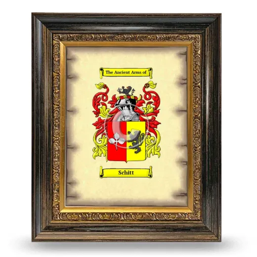 Schitt Coat of Arms Framed - Heirloom