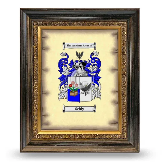 Schly Coat of Arms Framed - Heirloom