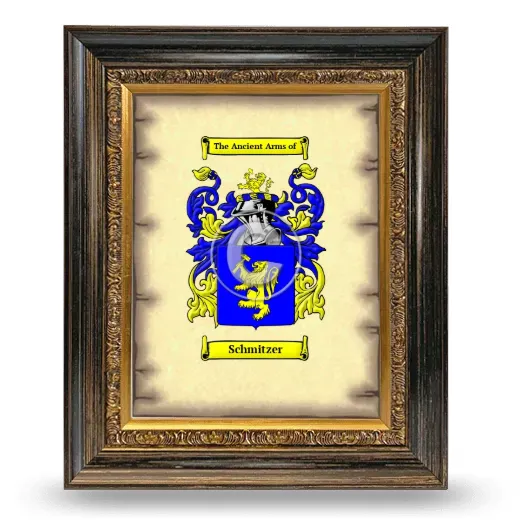 Schmitzer Coat of Arms Framed - Heirloom