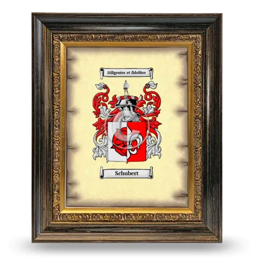 Schubert Coat of Arms Framed - Heirloom