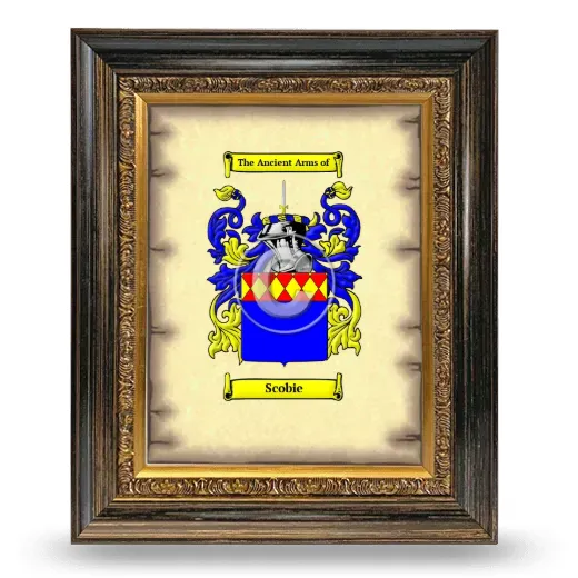 Scobie Coat of Arms Framed - Heirloom