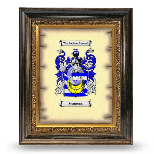 Seamons Coat of Arms Framed - Heirloom