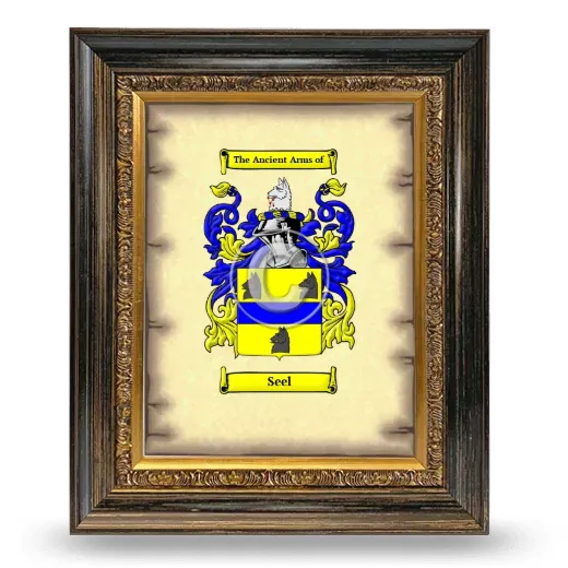 Seel Coat of Arms Framed - Heirloom