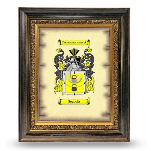 Segovia Coat of Arms Framed - Heirloom