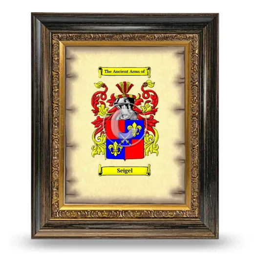 Seigel Coat of Arms Framed - Heirloom