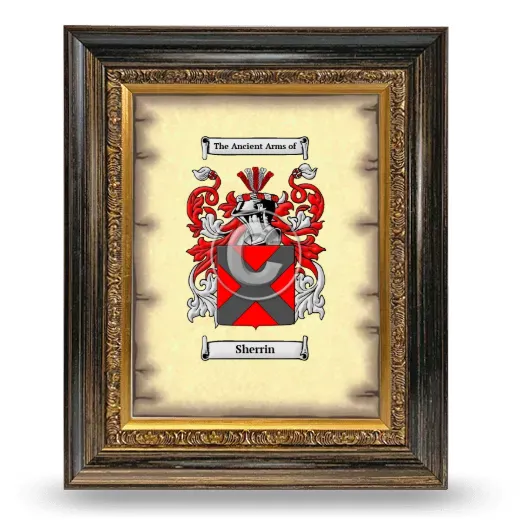 Sherrin Coat of Arms Framed - Heirloom